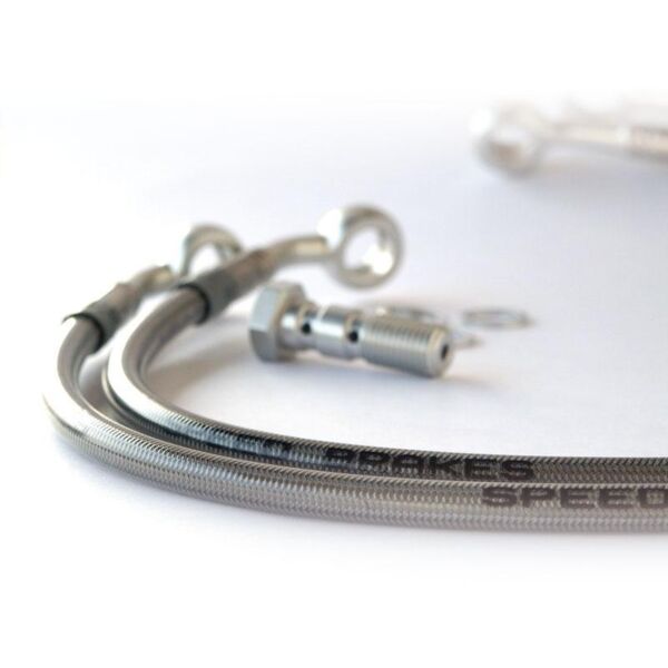 Durite d'embrayage - Yamaha FZR 1000 Exup 1989-1990 - Inox & raccord bleu